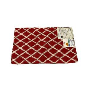 Outdura 2403 Breakline Scarlett Fabric Remnant  9” x 11”